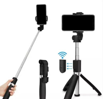 Tripod PRO (With In-Build Selfie Light and Bluetooth Remote)