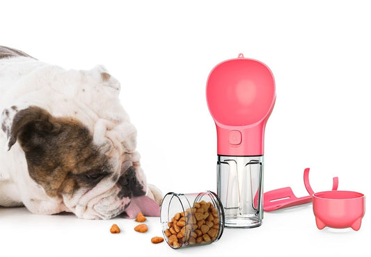Portable 3-In-1 Travel Bottle For Pets